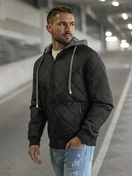 Herren Jacke Schwarz OZONEE JS/8M986/392Z