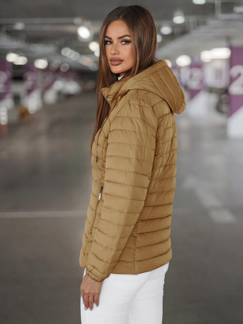Damen Jacke Dunkelbeige OZONEE JS/16M9103/84Z