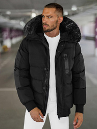 Herren Winterjacke Schwarz OZONEE O/M798Z