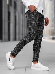 Herren Chino Hose Schwarz OZONEE DJ/5515Z