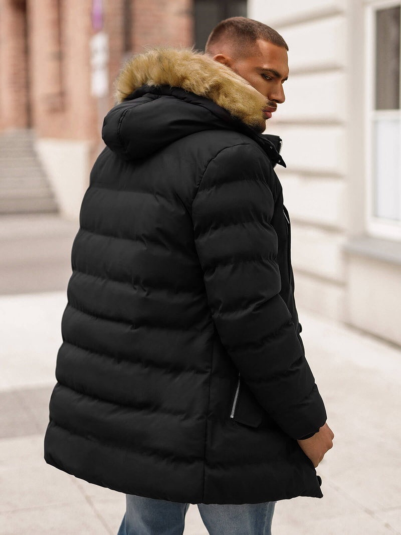 Herren Winterjacke Schwarz OZONEE JS/5M3122/392Z