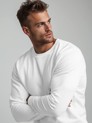 Herren Sweatshirt Weiß OZONEE JS/2001-10Z