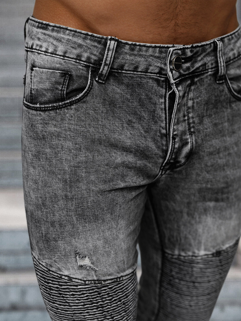 Herren Jeanshose Schwarz OZONEE NB/MP0069N