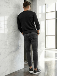 Herren Jeanshose Schwarz OZONEE O/JK2918Z