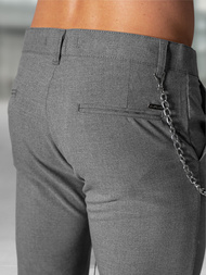 Herren Chino Hose Dunkelgrau OZONEE DJ/3300Z