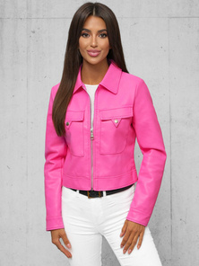 Damen Lederjacke Rosa OZONEE O/G117Z