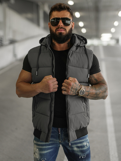 Herren Weste Anthrazit OZONEE JS/32M1780/105Z
