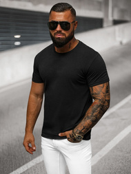 Herren T-shirt Schwarz OZONEE O/T1277/3