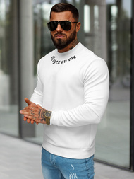 Herren Sweatshirt Weiß OZONEE O/P2027Z