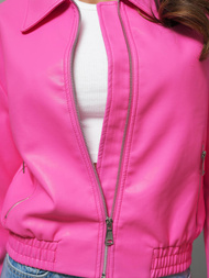 Damen Lederjacke Rosa OZONEE O/G116
