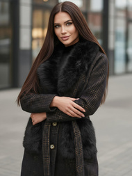 Damen Mantel Schwarz OZONEE JS/53M5200/1Z