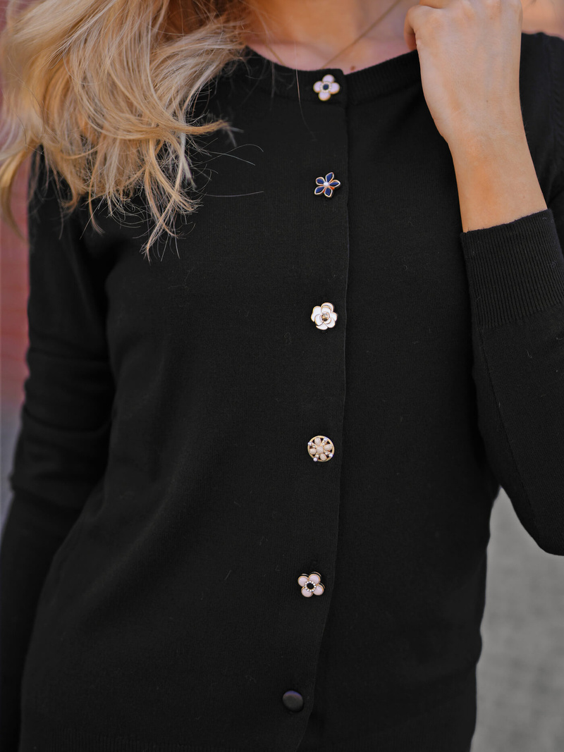 Damen Pullover Schwarz OZONEE JS/53B5210/3