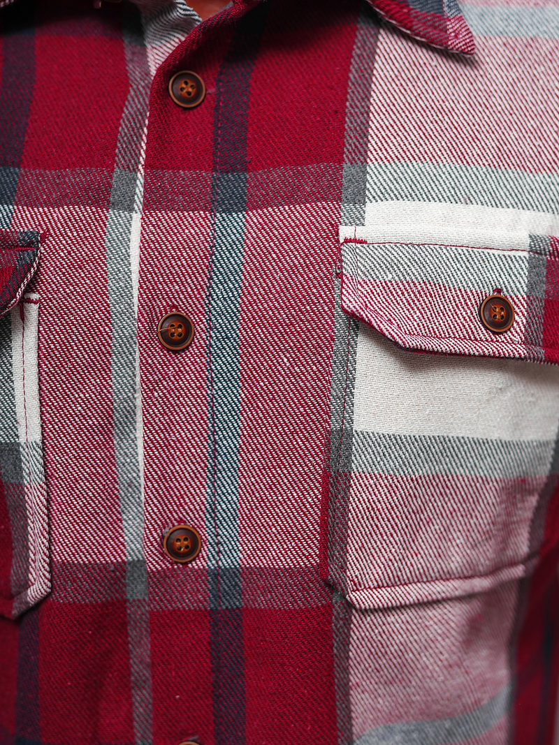 Herren Hemd Weinrot OZONEE NB/MC727R