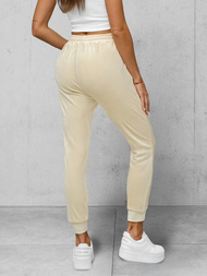 Damen Velours Sporthose Ecru OZONEE JS/8K1532/155