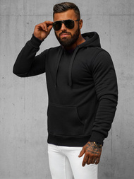 Herren Kapuzenpullover Schwarz OZONEE JS/2009Z 