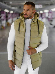 Herren Weste Beige OZONEE JS/57M7507/62Z