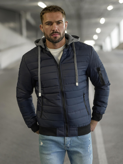 Herren Jacke Dunkelblau OZONEE JS/8M985/215Z