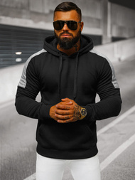 Herren Kapuzenpullover Schwarz OZONEE JS/8B1311/3