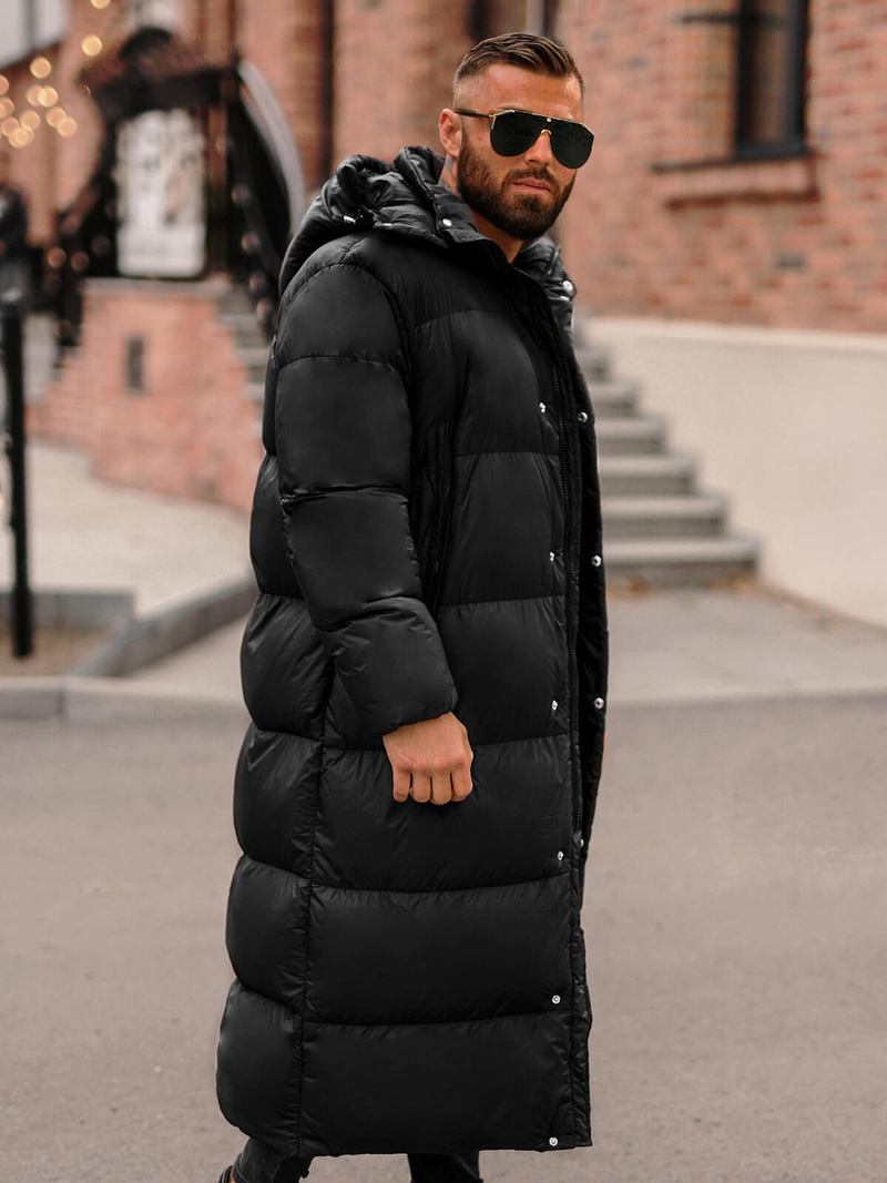 Herren Winterjacke Schwarz OZONEE O/M3202Z