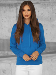 Damen Kapuzenpullover Hellblau OZONEE JS/W02Z