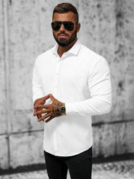 Herren Hemd Weiß OZONEE O/3778