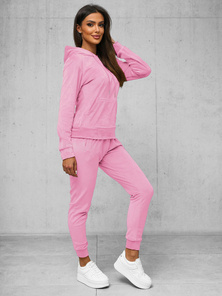 Damen Velours Sportanzug Puderrosa OZONEE O/8C1175/38Z