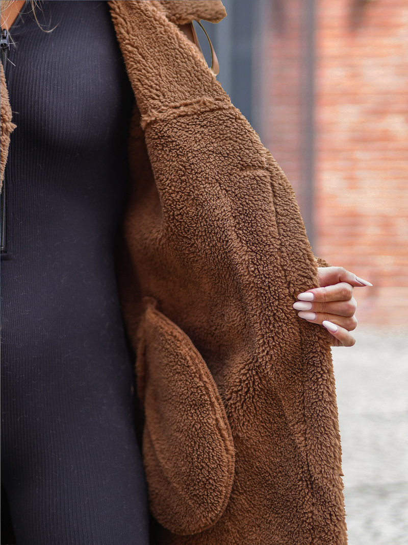 Damen Ledermantel Camel OZONEE JS/11Z8253