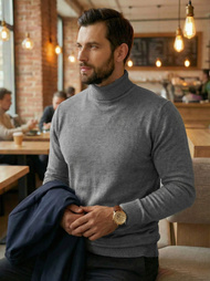 Herren Pullover Grau OZONEE JS/59B3603/2