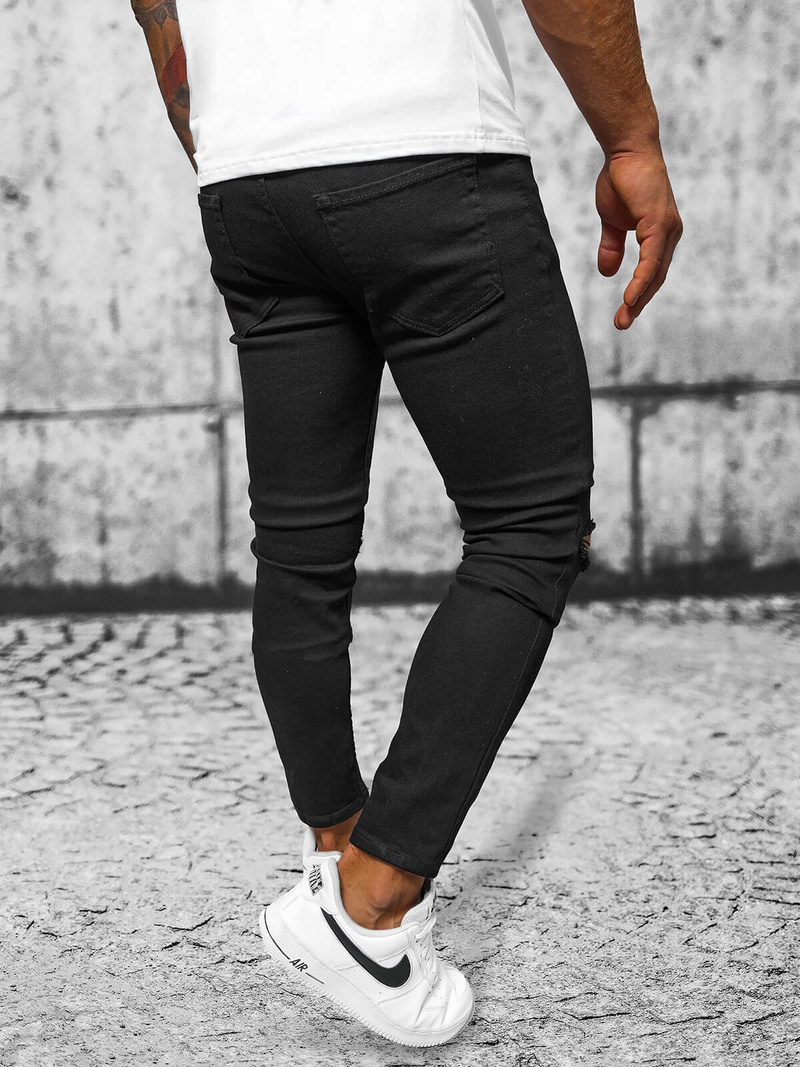 Herren Jeanshose Schwarz OZONEE E/5391/02