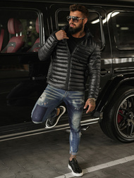 Herren Jacke Schwarz OZONEE JS/16M9336/392BZ