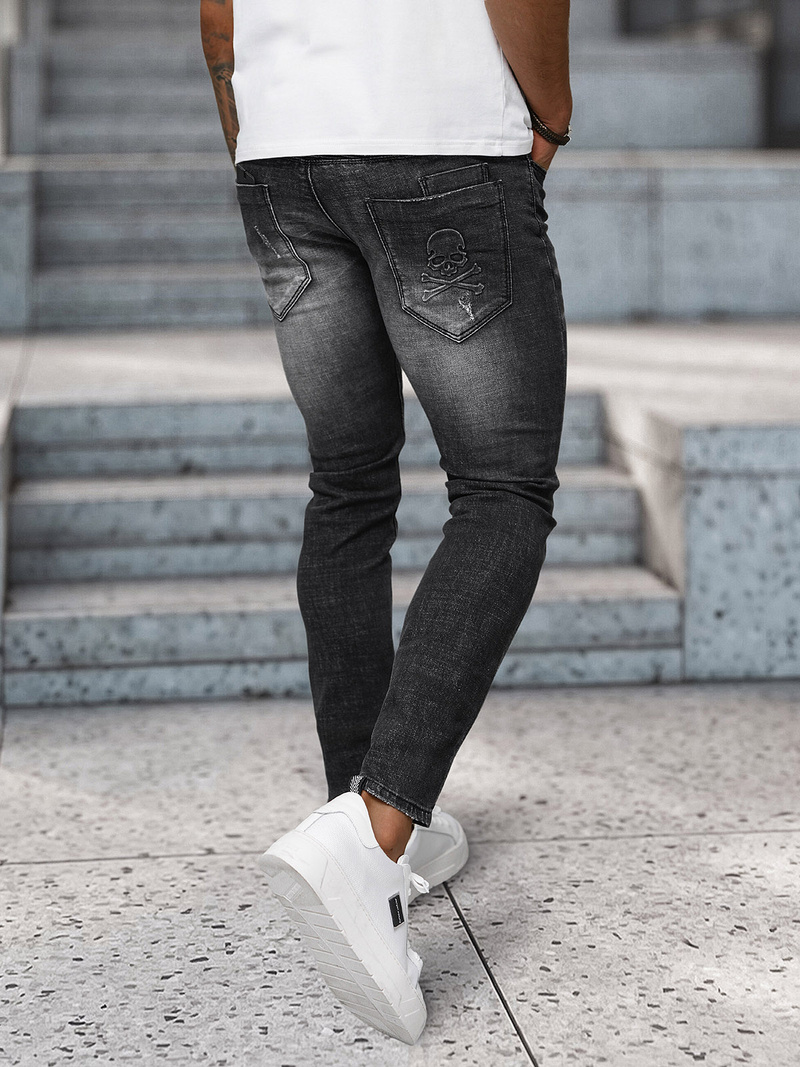 Herren Jeanshose Schwarz OZONEE NB/MP0070N