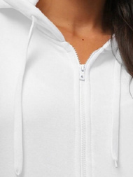 Damen Kapuzenpullover Weiß OZONEE JS/W03Z