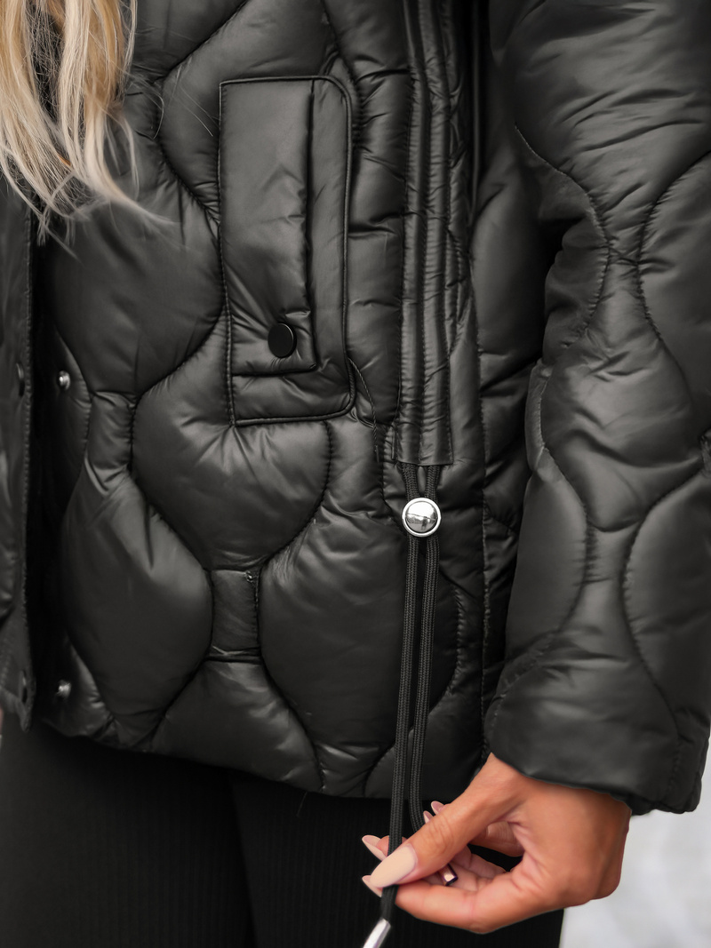 Damen Jacke Schwarz-Braun OZONEE JS/5M3226/392A