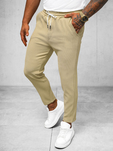 Herren Chino Hose Beige OZONEE O/K963SP