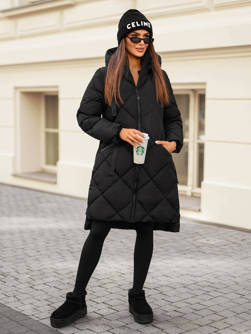 Damen Jacke Schwarz OZONEE JS/5M3168/392Z