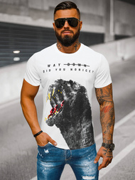Herren T-shirt Weiß OZONEE O/T127/1Z