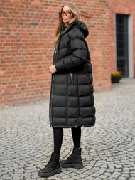 Damen Winterjacke Schwarz OZONEE JS/M736/392Z