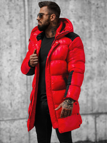 Herren Winterjacke Rot OZONEE O/M800Z