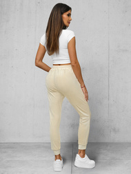 Damen Velours Sporthose Ecru OZONEE JS/8K1532/155
