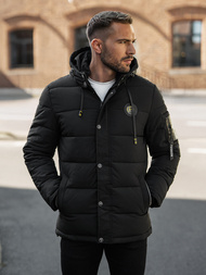 Herren Winterjacke Schwarz OZONEE JS/57M7503/392Z