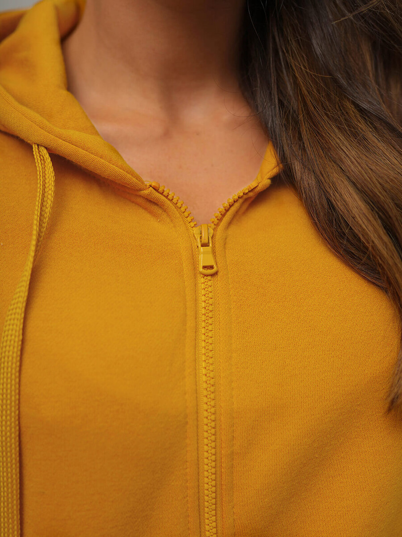 Damen Kapuzenpullover Camel OZONEE JS/W03Z