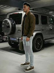 Herren Jeanshose Hellblau OZONEE O/EM8889Z