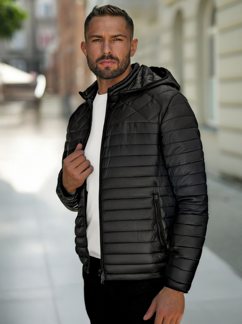 Herren Jacke Schwarz OZONEE JS/16M9328/392B