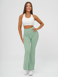 Damen Leggings mit Breiten Beinen Mintgrün JS/17K587/127