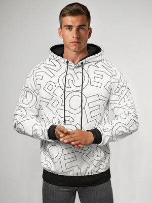 Herren Kapuzenpullover Weiß OZONEE JS/8B1232/1Z