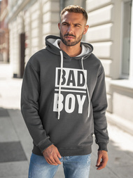 Herren Kapuzenpullover Dunkelgrau OZONEE JS/65B3909/5