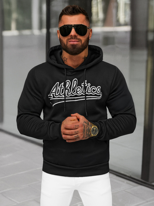Herren Kapuzenpullover Schwarz OZONEE JS/27B6508/3