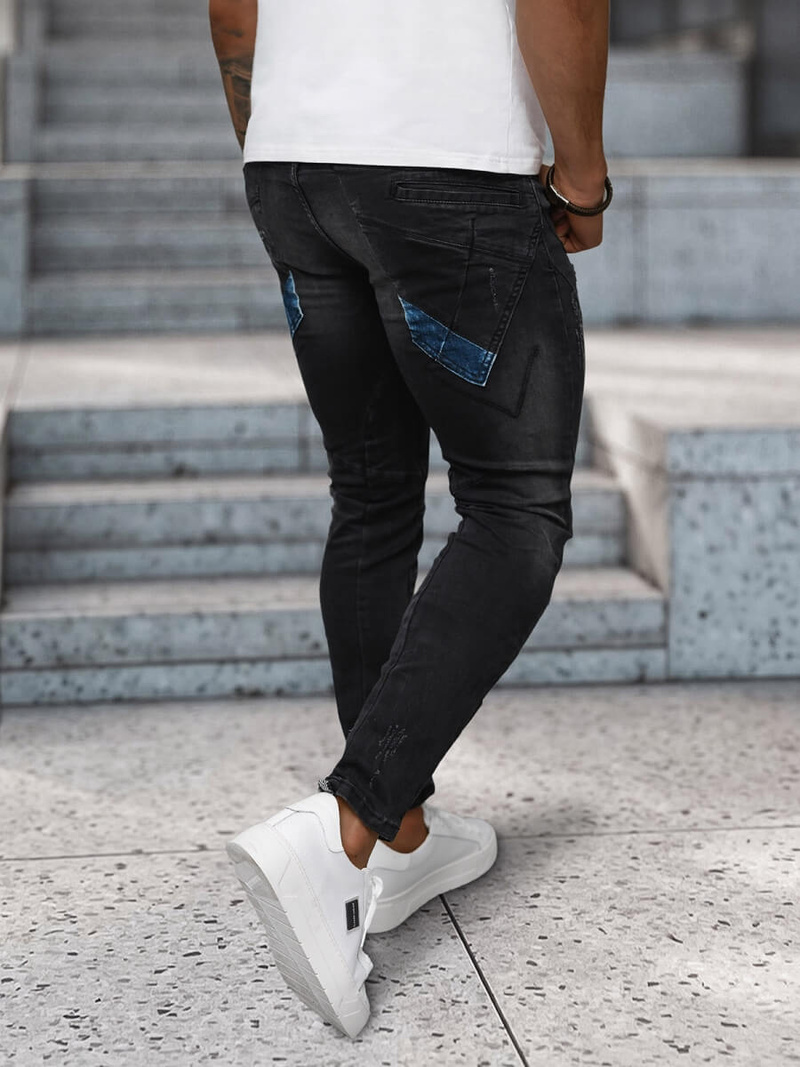 Herren Jeanshose Schwarz OZONEE NB/MP0025NZ