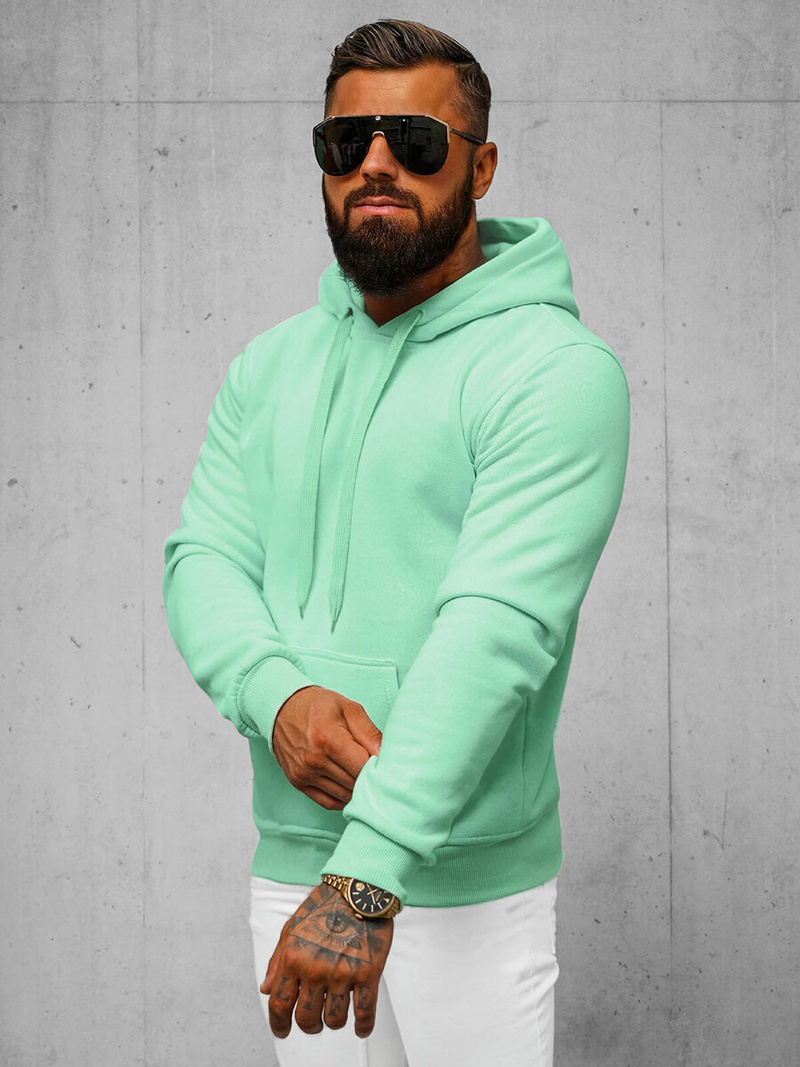 Herren Kapuzenpullover Mintgrün OZONEE JS/2009Z