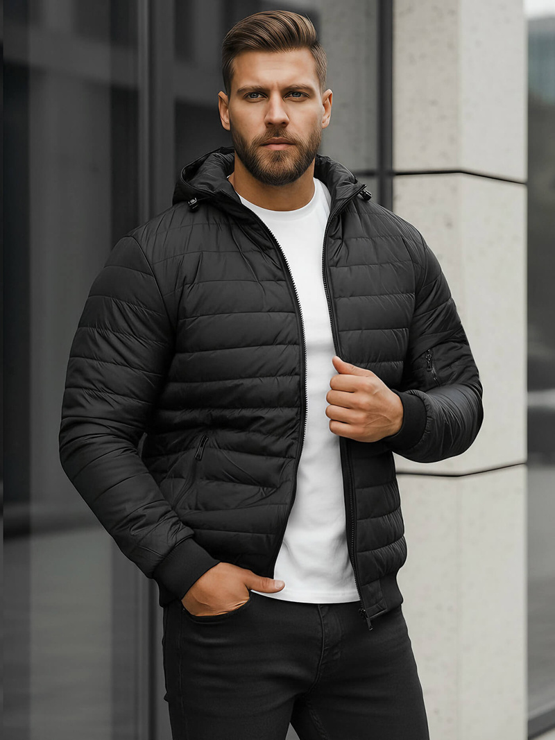Herren Jacke Schwarz OZONEE JS/MY13Z